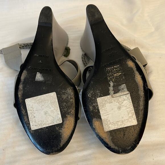 Balenciaga Paris Sandals Wedges Open Toe Shoes Size 38 - Picture 3 of 12